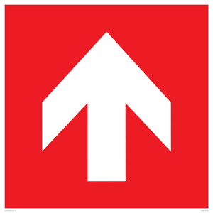 Up arrow (white on red background)